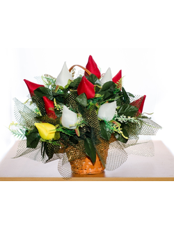 Цветочные композиции из искусственных цветов Весна