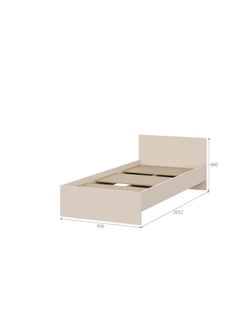 Гиза кровать 0,9 м Меланж (с основанием)