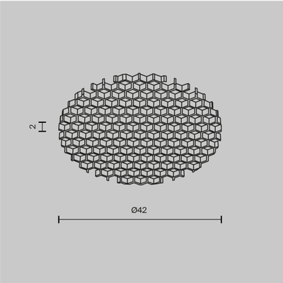Антибликовый фильтр для светильников серии Dip 15Вт, HoneyComb001-D41.5, Maytoni