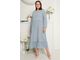 Женская одежда - Вечернее, нарядное платье из шифона арт. 5769 (цвет голубой) Размеры 48-58