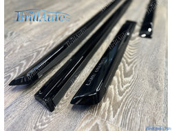 Молдинги Toyota Land Cruiser 200 узкие черные