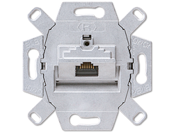 Интернет розетка RJ45, экранированная Jung ECO profi EPUAE8UPOK6 механизм