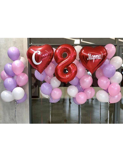 Фотозона из шаров 8 марта