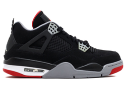 Nike Jordan 4 чёрно-красные (41-45) Арт. 007F