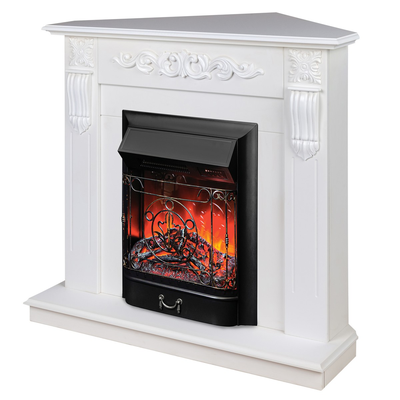 Dominica Corner DN /  с очагом Majestic Lux Black