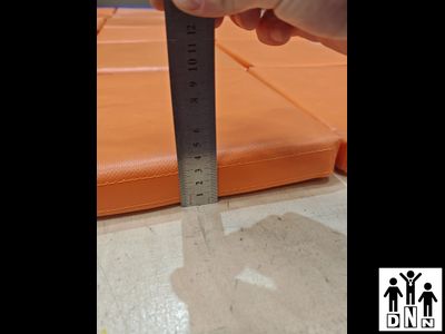 Модульный мягкий пол DNN 25х25х3 см тент оранжевый