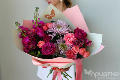 Букет цветов на 8 марта № 701