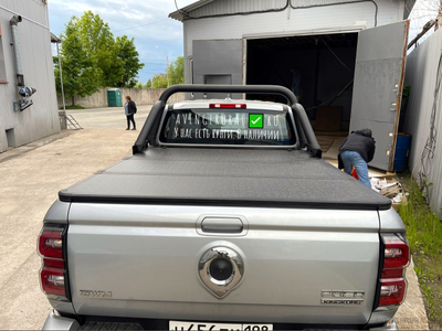 Жёсткая 3-секционная алюминиевая крышка на GWM Poer KingKong устанавливается со штатной дугой!