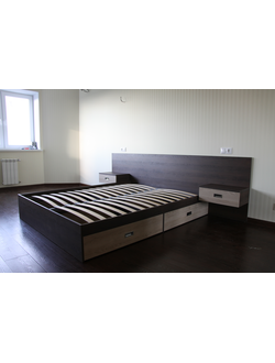 Кровать спальное место 1600х2000мм ,с нижними выдвижными ящиками глубиной 800мм