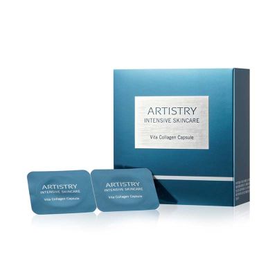 ARTISTRY INTENSIVE SKINCARE Концентрат для лица с коллагеном в капсулах для обогащения сыворотки, 14*50мг