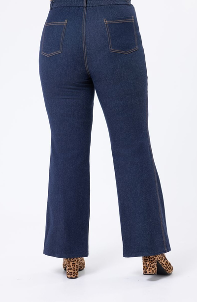 Джинсы клёш 172987 50-60 размер