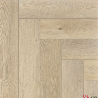 SPC ламинат FirstFloor Английская Ёлка Натуральный Простой Дуб 1F049 43 класс толщина 4.0 мм с фаской замковый 1.228 м2