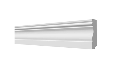 Напольный плинтус Decor-Dizayn 153A, для покраски, влагостойкий, ударопрочный, 2 метра