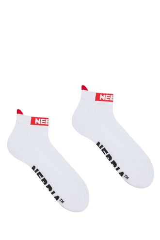 Носки NEBBIA “SMASH IT” ankle length socks 102 Белые