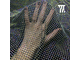 Сетка со стразами SS 12 cristall AB, цв. Черный (лайт)