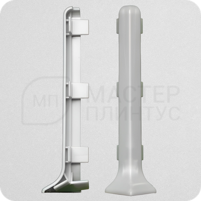 Внешний угол ПВХ Лука КПл 60-2 Серебро