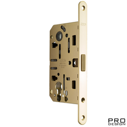 Магнитный замок AGB Mediana Polaris CL под цилиндр, матовое золото