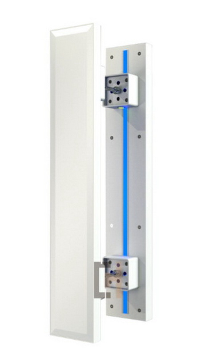Арт. 125х35 Glass Facet Premium White, L-700 мм