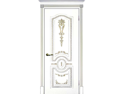 Дверь с патиной Смальта 11 белая