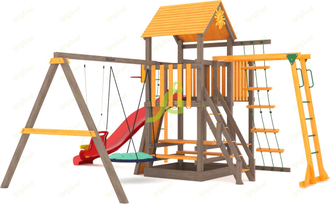 Детская площадка IgraGrad Панда Фани с балконом мод.2