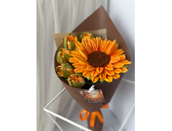 букет с подсолнухами