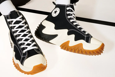 Женские кеды Converse Run Star Motion CX (Конверс Ран Стар Моушен) черные высокие