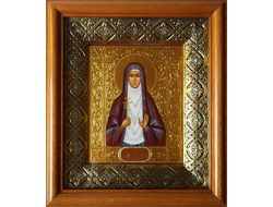 Варвара Алапаевская, Святая Преподобномученица. Рукописная икона в киоте.