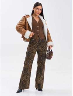 Жилет вязаный на пуговицах