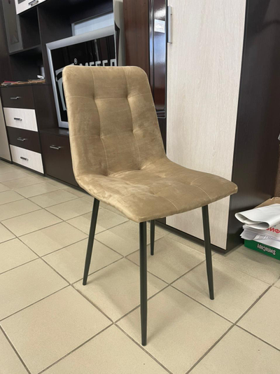 Стул Дублин, ткань серая (УВ777-16), строчка квадрат