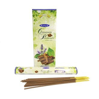 Благовония Satya Hexa Cinnamon Pachouli Корица-Пачули 20 штук