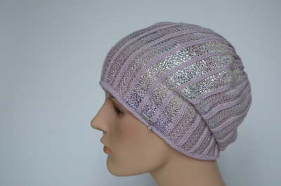 Берет демисезонный женский Vizio Италия 7046 лиловый