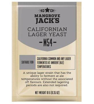 Дрожжи пивные "Mangrove Jacks" Californian Lager M54, 10 гр