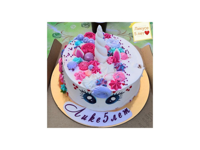 Торт в стиле единорога/кошки и других персонажей