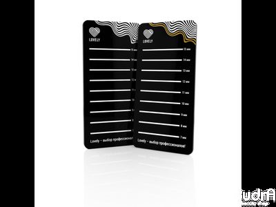 Lovely Планшет для цветных ресниц Black