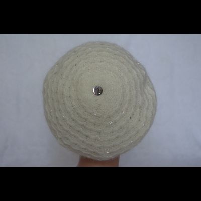 Берет Vizio 6726 белый стеклярус