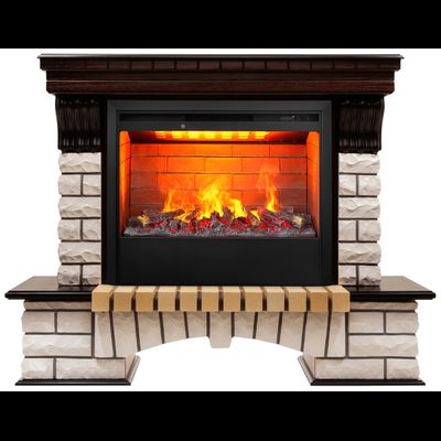 Электрокамин Country AO с очагом 3D Helios 26