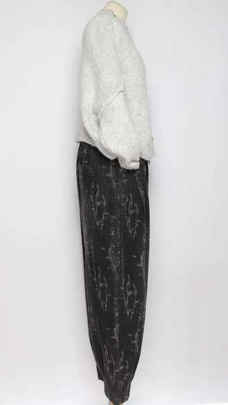 Джинсы "Серые веточки" графит р.48-54