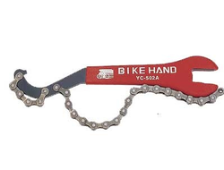 Ключ Bike Hand YC-502A с хлыстом для кассеты, универсальный