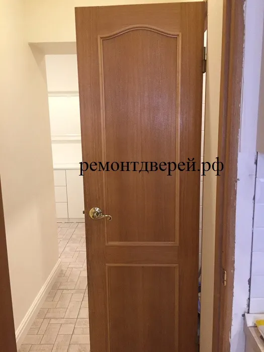 Дверь в туалет до покраски