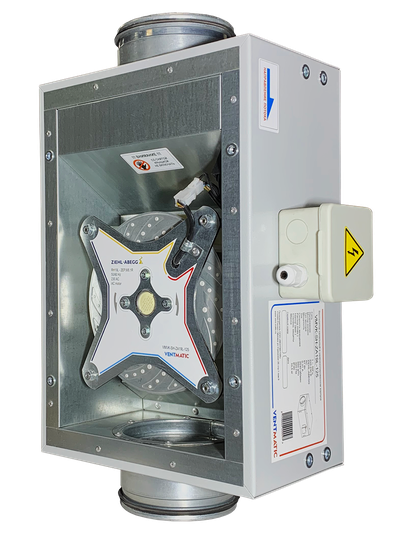 ВЕНТИЛЯТОР ШУМОИЗОЛИРОВАННЫЙ VMVK-SH-ZA19L-125