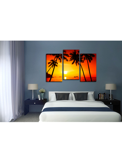 Модульная картина &quot;Райские пальмы&quot;