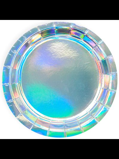 Тарелки "Перламутровый блеск - Серебро" 6 шт, 23 см