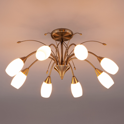 Люстра потолочная Eurosvet Ginevra 30280/8 античная бронза