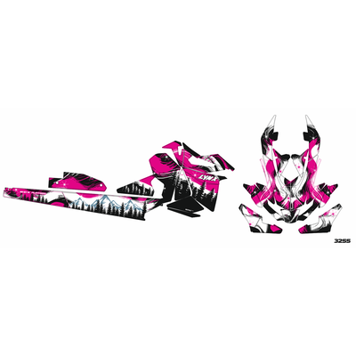 Наклейки на снегоход  Lynx Rave 2017 2018