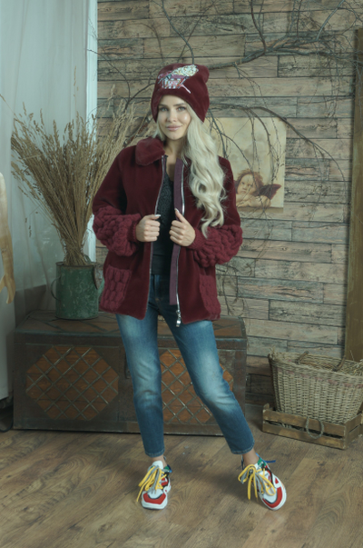 Куртка из экомеха модель 120