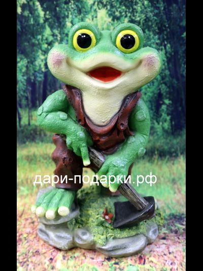 Лягушка с метлой - метёт все деньги в дом!