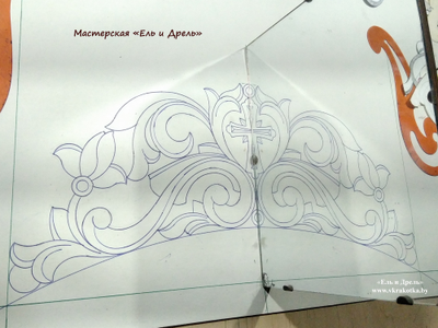 Рисунки резьбы для иконных полок