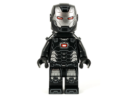 War Machine - Black and Silver Armor with Neck Bracket, n/a (sh646)