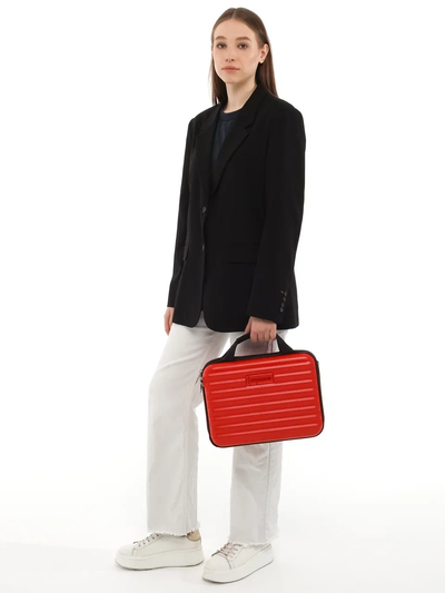 Пластиковый кейс для ноутбука 13 - 14 дюймов Optimum, красный