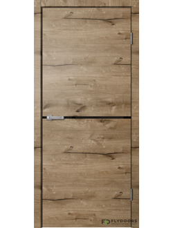 Межкомнатная Дверь LOFT LF02 кромка ABS черная